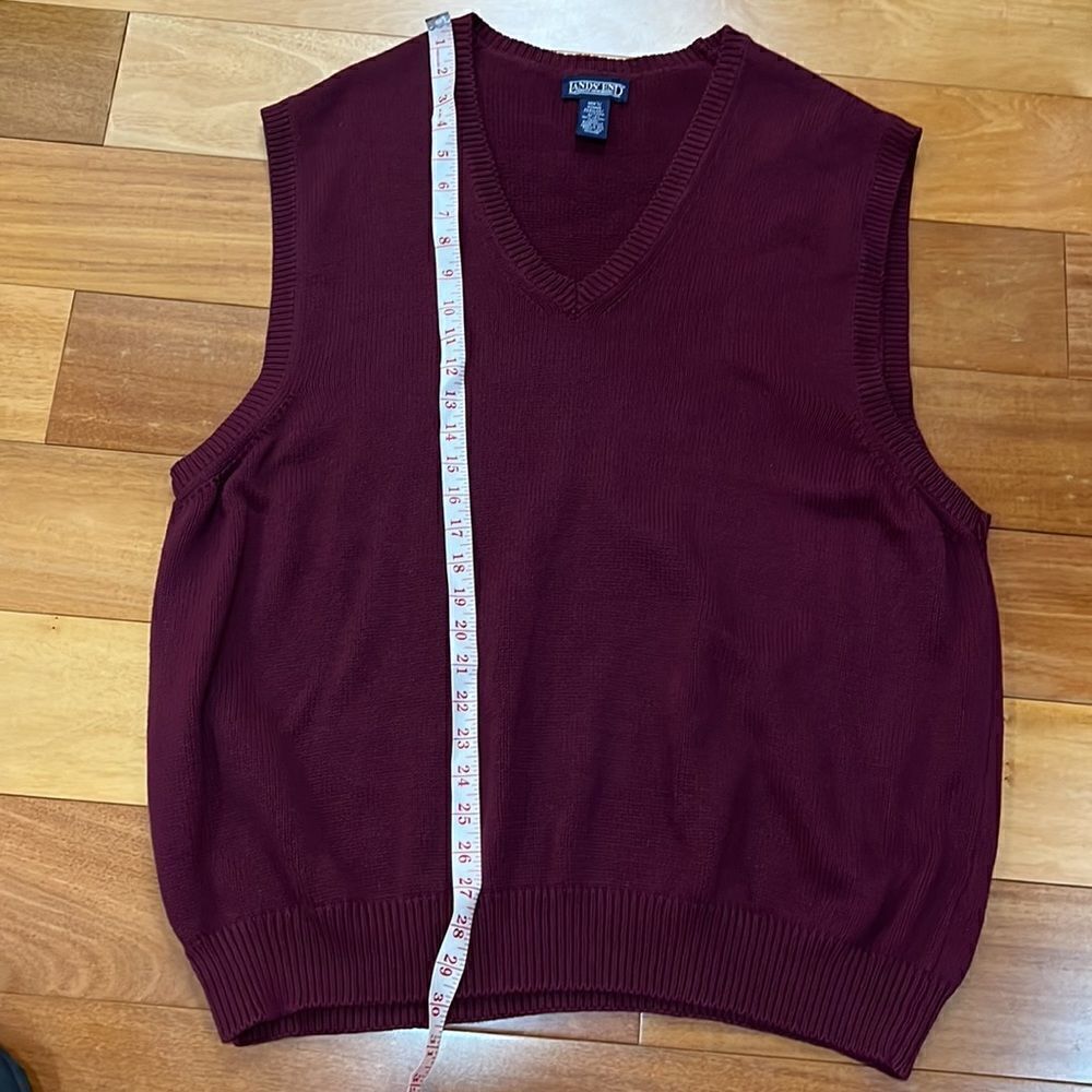 Land’s End Men's Cotton V-Neck Sweater Vest size L‎ - Picture 6 of 6